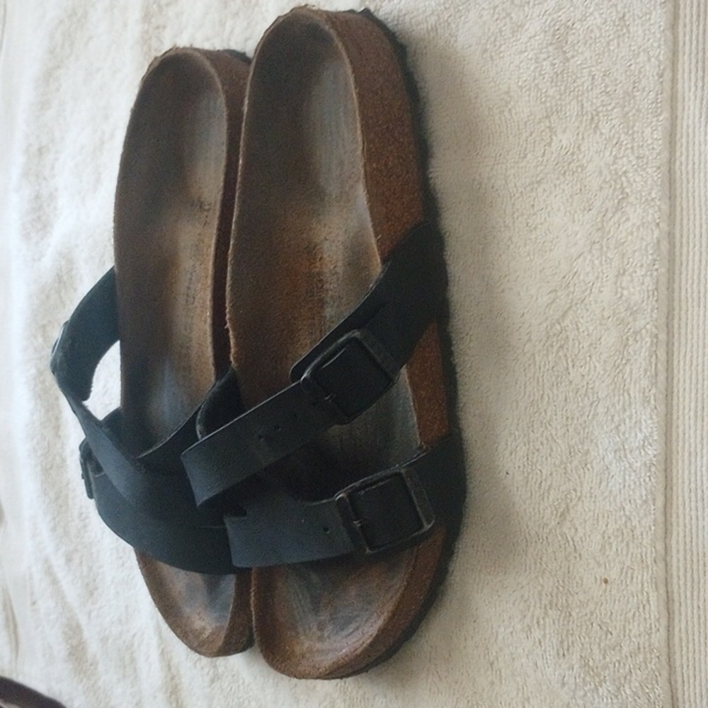 Yak Birkenstock Black Sandals Size 37